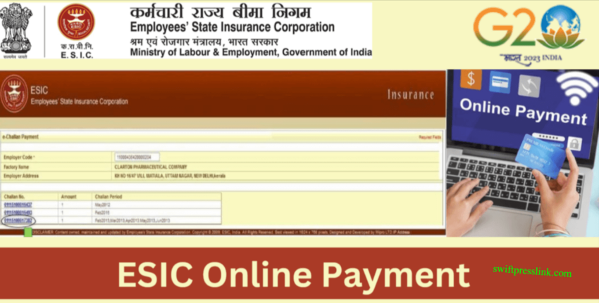 ESIC Online Payment